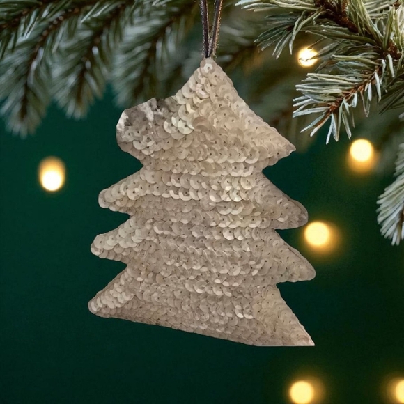 Vintage Sequin Christmas tree ornament - Picture 1 of 4